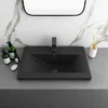 Arezzo Wall Hung Vanity Unit - Matt Pink - 600mm Black Basin -Duravit Bathroom Shop azp6whvbkbd3