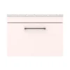 Arezzo Wall Hung Countertop Vanity Unit - Matt Pink - 600mm With White Worktop & Matt Black Handle 2 Arezzo Wall Hung Countertop Vanity Unit - Matt Pink - 600mm With White Worktop & Matt Black Handle -Duravit Bathroom Shop azp6whwmbw d7