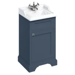 Burlington 50cm Freestanding Cloakroom Vanity Unit & Basin - Blue