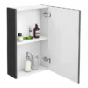 Brooklyn 450mm Gloss Grey Bathroom Mirror Unit -Duravit Bathroom Shop b45mggd4