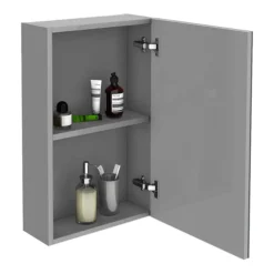 Brooklyn 450mm Grey Mist Bathroom Mirror Unit