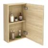 Brooklyn 450mm Natural Oak Bathroom Mirror Unit -Duravit Bathroom Shop b45mno d3