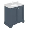 Bayswater Stiffkey Blue 800mm 2 Door Basin Cabinet Only 1 Bayswater Stiffkey Blue 800mm 2 Door Basin Cabinet Only -Duravit Bathroom Shop bayf105 l