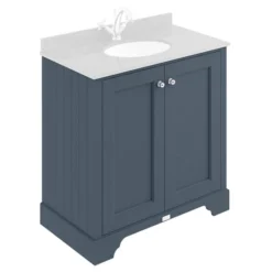 Bayswater Stiffkey Blue 800mm 2 Door Basin Cabinet Only