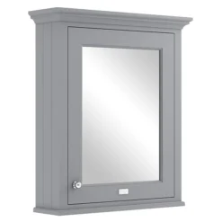 Bayswater Plummett Grey 600mm Mirror Wall Cabinet