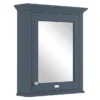 Bayswater Stiffkey Blue 600mm Mirror Wall Cabinet -Duravit Bathroom Shop bayf129 l