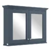 Bayswater Stiffkey Blue 1050mm Mirror Wall Cabinet -Duravit Bathroom Shop bayf132 l