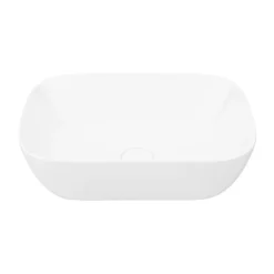 Brooklyn Floating Basin Shelf With Drawer - Grey Avola - 600mm Incl. Curved Rectangular Basin -Duravit Bathroom Shop bctga6b1nd4