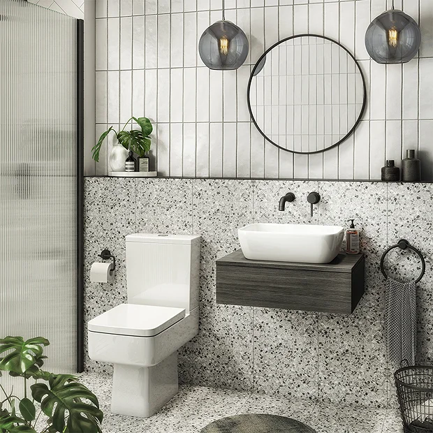 Brooklyn Wall Hung Countertop Basin Shelf With Drawer - Black - 600 X 450mm 7 Brooklyn Wall Hung Countertop Basin Shelf With Drawer - Black - 600 X 450mm - Image 5