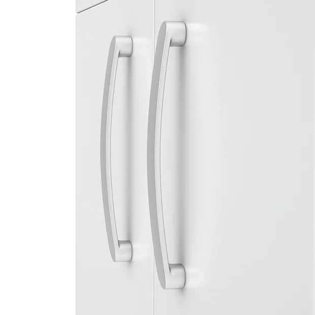 Brooklyn 600mm White Gloss Vanity Unit - Floor Standing 2 Door Unit 7 Brooklyn 600mm White Gloss Vanity Unit - Floor Standing 2 Door Unit - Image 5