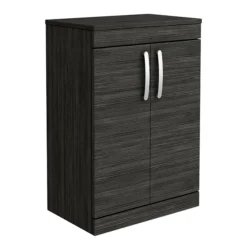 Brooklyn Floor Standing Countertop Vanity Unit - Black - 605mm With Chrome Handles 8 Brooklyn Floor Standing Countertop Vanity Unit - Black - 605mm With Chrome Handles -Duravit Bathroom Shop bfs6wtb nl