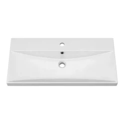 Brooklyn 800 Grey Mist Floor Standing Vanity Unit With Thin-Edge Basin -Duravit Bathroom Shop bfs8gmte d1