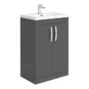 Brooklyn Gloss Grey Vanity Furniture Package -Duravit Bathroom Shop bggpknd6