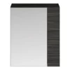 Brooklyn 600mm Bathroom Mirror & Fascia Cabinet - Black -Duravit Bathroom Shop bk618 d3