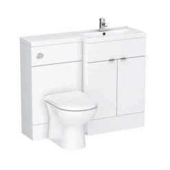 Brooklyn 1100mm White Gloss Combination Furniture Pack 7 Brooklyn 1100mm White Gloss Combination Furniture Pack -Duravit Bathroom Shop bkwht1100 detail1