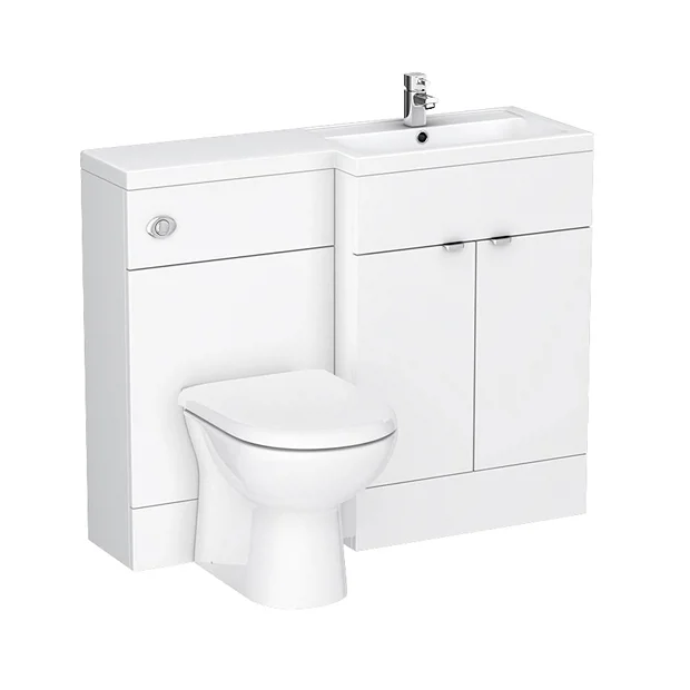 Brooklyn 1100mm White Gloss Combination Furniture Pack 5 Brooklyn 1100mm White Gloss Combination Furniture Pack - Image 3
