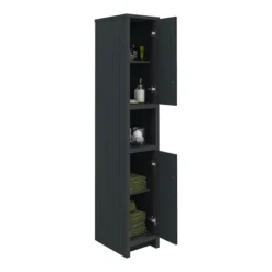 Chatsworth Traditional Graphite Tall Cabinet -Duravit Bathroom Shop blkdantb d1