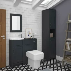 Chatsworth Traditional Graphite Tall Cabinet -Duravit Bathroom Shop blkdantb d2