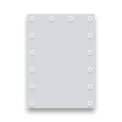 Arezzo Bulb 500 X 700mm LED Illuminated Mirror With Motion Sensor + Anti-Fog -Duravit Bathroom Shop bm001 d1