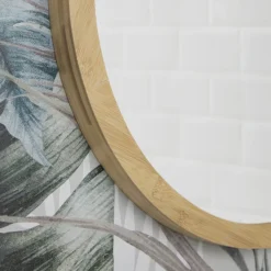EcoDelux 600mm Bamboo Frame Round Mirror 10 EcoDelux 600mm Bamboo Frame Round Mirror -Duravit Bathroom Shop bmb60mir d2
