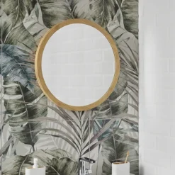 EcoDelux 800mm Bamboo Frame Round Mirror -Duravit Bathroom Shop bmb60mir d3