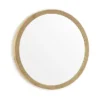EcoDelux 800mm Bamboo Frame Round Mirror -Duravit Bathroom Shop bmb60mir l 1