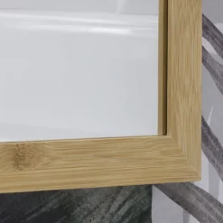 EcoDelux 600 X 800mm Bamboo Frame Rectangular Mirror -Duravit Bathroom Shop bmb68mir d3