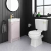 Bromley Traditional Pink Cloakroom Vanity Unit (inc. Ceramic Basin) -Duravit Bathroom Shop br4pnk n d1