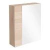 Brooklyn 600mm Natural Oak Bathroom Mirror & Fascia Cabinet -Duravit Bathroom Shop brooklyn600mmnaturaloakbathroommirror l