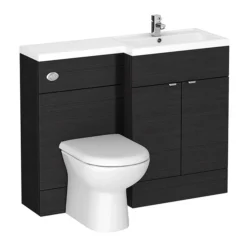 Brooklyn Black 1100mm Combination Furniture Pack -Duravit Bathroom Shop brooklynblackcombinationfurniturepack1100mmd1
