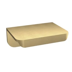 Brooklyn 1000 Gloss White Square Semi-Recessed Combination Unit W. Brushed Brass Handles + Flush -Duravit Bathroom Shop bs14bb d2