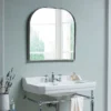 Burlington Curved Mirror With Chrome Frame - 700x700mm -Duravit Bathroom Shop burlingtoncurvedmirrorwithchromeframed1