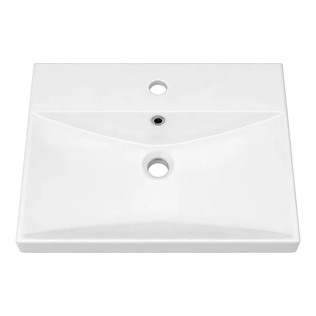 Brooklyn 500 Grey Avola Wall Hung 2 Drawer Vanity Unit With Thin-Edge Basin 5 Brooklyn 500 Grey Avola Wall Hung 2 Drawer Vanity Unit With Thin-Edge Basin - Image 3