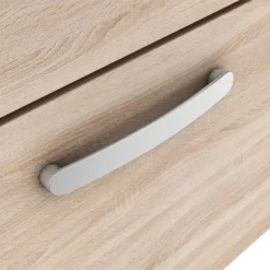 Brooklyn 600 Natural Oak Wall Hung 2 Drawer Vanity Unit With Thin-Edge Basin -Duravit Bathroom Shop bwh6oak2dte d2