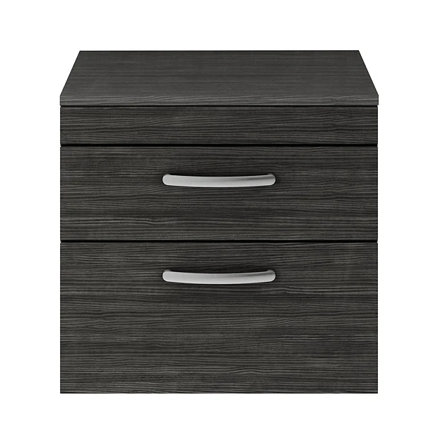 Brooklyn Wall Hung Countertop Vanity Unit - Black - 605mm 2 Drawer 7 Brooklyn Wall Hung Countertop Vanity Unit - Black - 605mm 2 Drawer - Image 5