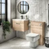 Brooklyn 500mm Natural Oak Wall Hung Vanity Unit - Single Drawer 1 Brooklyn 500mm Natural Oak Wall Hung Vanity Unit - Single Drawer -Duravit Bathroom Shop bwhsd5nd4