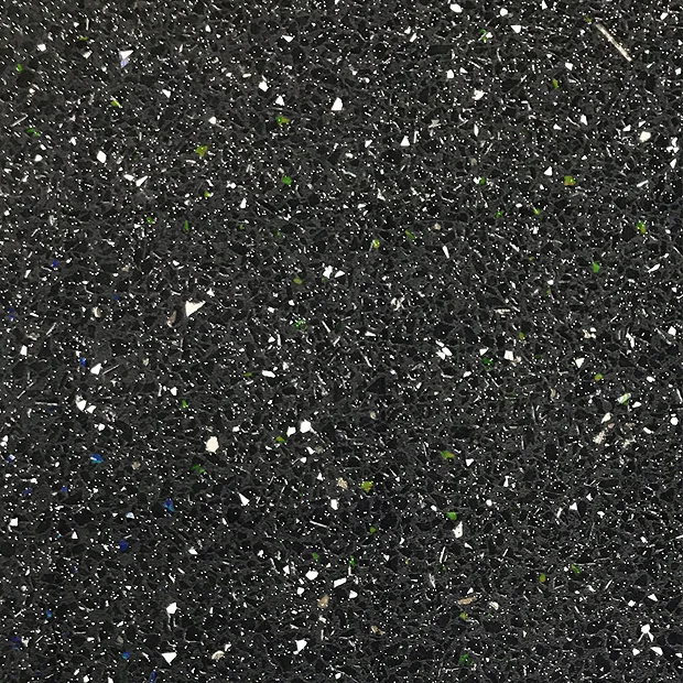 Venice Fluted 600mm Green Vanity Unit - Wall Hung 2 Drawer Unit With Black Worktop & Chrome Handles 6 Venice Fluted 600mm Green Vanity Unit - Wall Hung 2 Drawer Unit With Black Worktop & Chrome Handles - Image 4