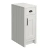 Chatsworth Grey Cupboard Unit 300mm Wide X 435mm Deep With Matt Black Handles -Duravit Bathroom Shop c300grymb l