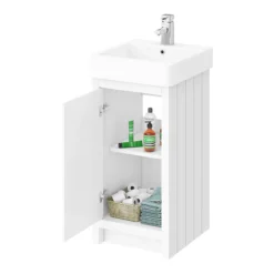 Chatsworth Traditional White Vanity - 425mm Wide 8 Chatsworth Traditional White Vanity - 425mm Wide -Duravit Bathroom Shop c425whtd1
