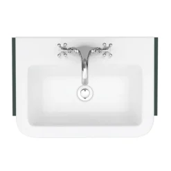 Chatsworth Traditional Green Semi-Recessed Vanity - 600mm Wide -Duravit Bathroom Shop c600srgrn d1