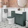 Chatsworth Traditional Green Semi-Recessed Vanity - 600mm Wide 2 Chatsworth Traditional Green Semi-Recessed Vanity - 600mm Wide -Duravit Bathroom Shop c600srgrn d4