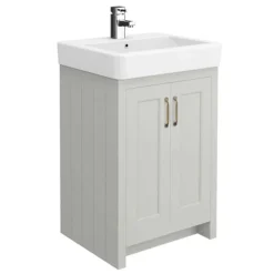 Chatsworth Traditional Grey 560mm Vanity Sink + 300mm Cupboard Unit 11 Chatsworth Traditional Grey 560mm Vanity Sink + 300mm Cupboard Unit -Duravit Bathroom Shop c825gry d1