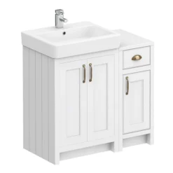 Chatsworth Traditional White 560mm Vanity Sink + 300mm Cupboard Unit 10 Chatsworth Traditional White 560mm Vanity Sink + 300mm Cupboard Unit -Duravit Bathroom Shop c825wht d6