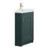 Chatsworth Traditional Green Corner Vanity Unit -Duravit Bathroom Shop chatcrngrn d3