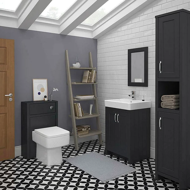 Chatsworth 3-Piece Traditional Graphite Bathroom Suite 4 Chatsworth 3-Piece Traditional Graphite Bathroom Suite - Image 2
