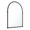 Chatsworth Traditional 673 X 490mm Arched Mirror - Matt Black -Duravit Bathroom Shop chtmbm d3