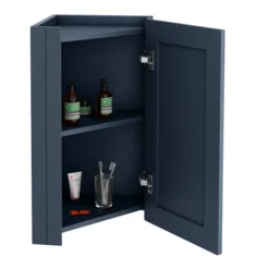 Chatsworth Corner Mirror Cabinet Blue 8 Chatsworth Corner Mirror Cabinet Blue -Duravit Bathroom Shop cnrmcabblu d1