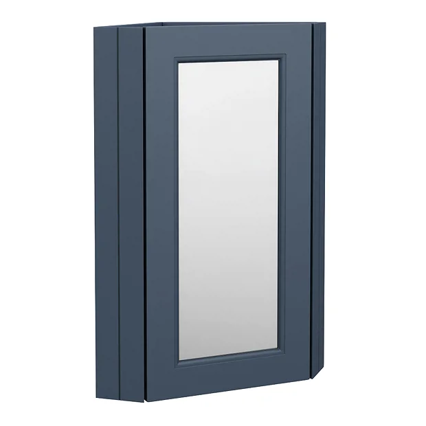 Chatsworth Corner Mirror Cabinet Blue 3 Chatsworth Corner Mirror Cabinet Blue