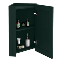 Chatsworth Corner Mirror Cabinet Green -Duravit Bathroom Shop cnrmcabgrn d1