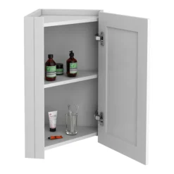 Chatsworth Corner Mirror Cabinet Grey -Duravit Bathroom Shop cnrmcabgry d1
